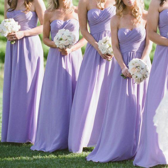 Lilac Bridesmaid Dress - Sweetheart Chiffon Bridesmaid Dress Lilac Bridesmaid Dress - Sweetheart Chiffon Bridesmaid Dress