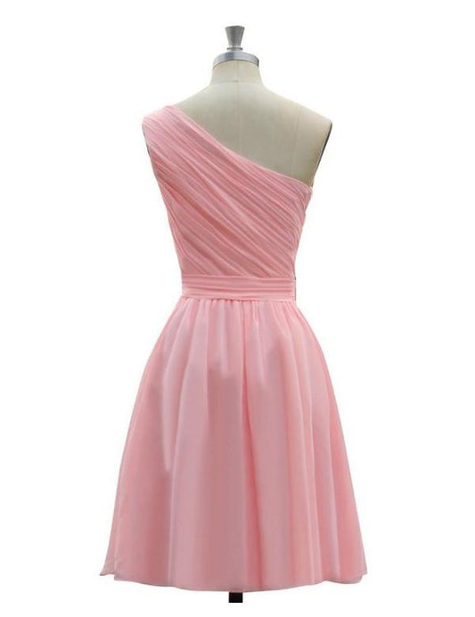 Cute Bridesmaid Dress,One-shoulder Bridesmaid Dress,Pretty Bridesmaid Dress,Charming Bridesmaid dress ,PD157