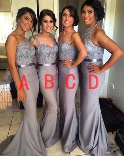long bridesmaid dresses, mismatched bridesmaid dresses, lace bridesmaid dresses,PD69