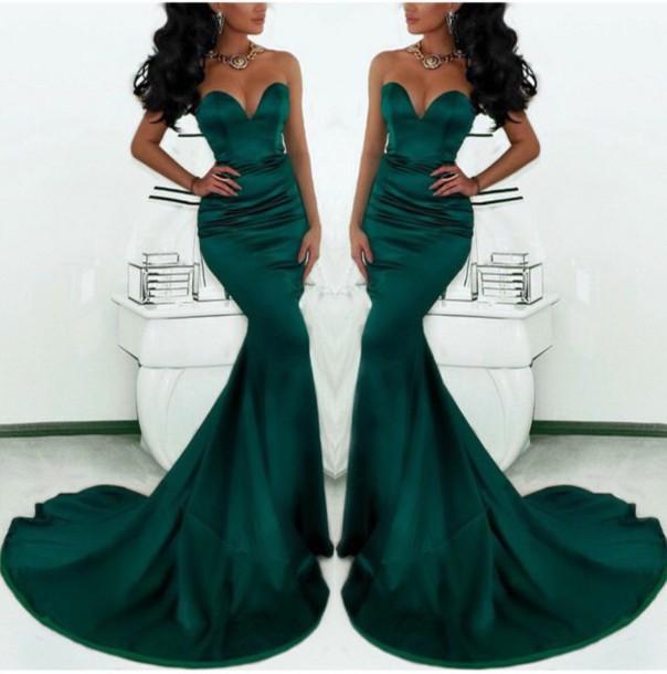 Shop 2020 Sweetheart Mermaid Emerald Green Prom Dresses - JLDressCA Shop 2020 Sweetheart Mermaid Emerald Green Prom Dresses - JLDressCA