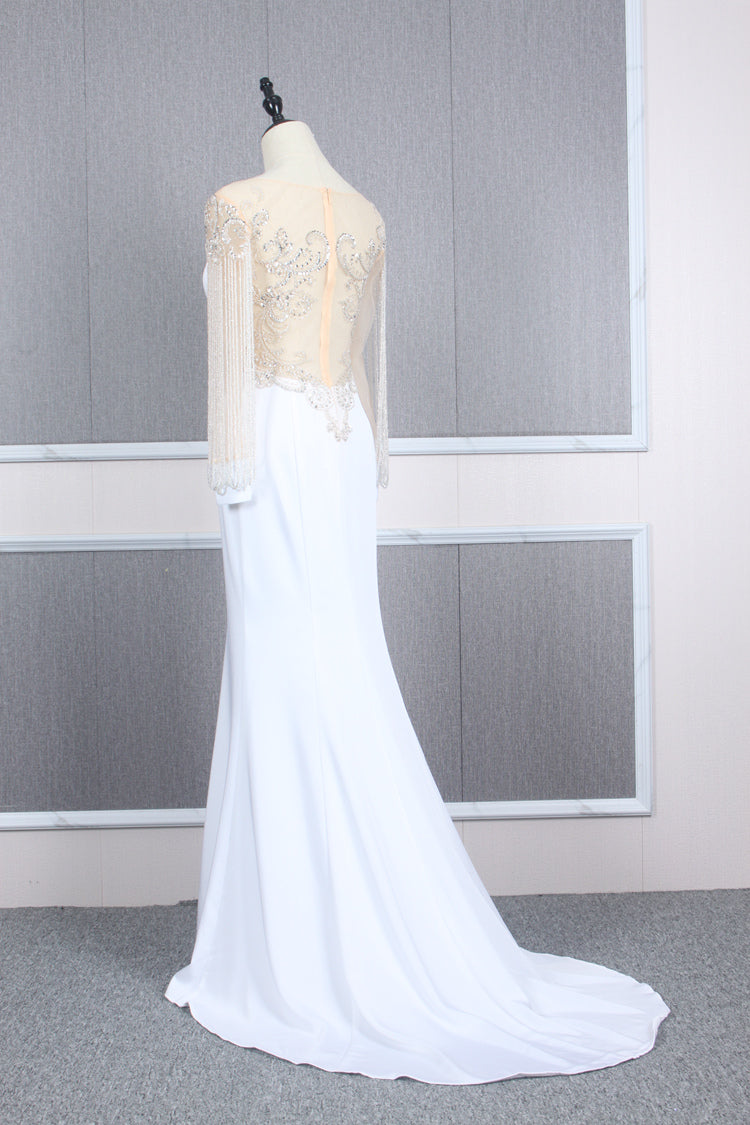 Long Mermaid/Trumpet Prom Dress, Long Formal Event Dress, Long Illusion Neckline Dress, Evening Party Dress, JL20156