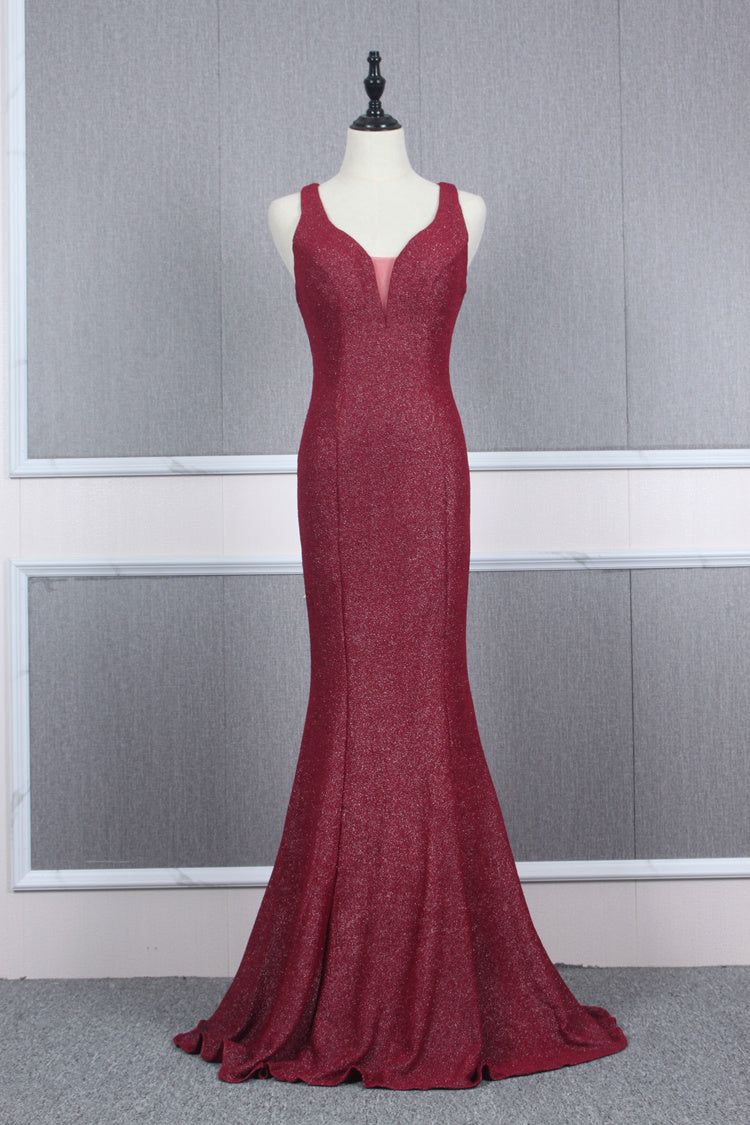 Long Mermaid/Trumpet Prom Dress, Long Formal Event Dress, Deep V Neck Dress, Evening Party Dress, JL20157