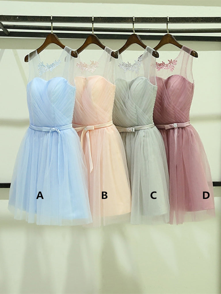 Elegant Light Blue Short Prom Dresses & Bridesmaid Dresses | JLDressCA Elegant Light Blue Short Prom Dresses & Bridesmaid Dresses | JLDressCA