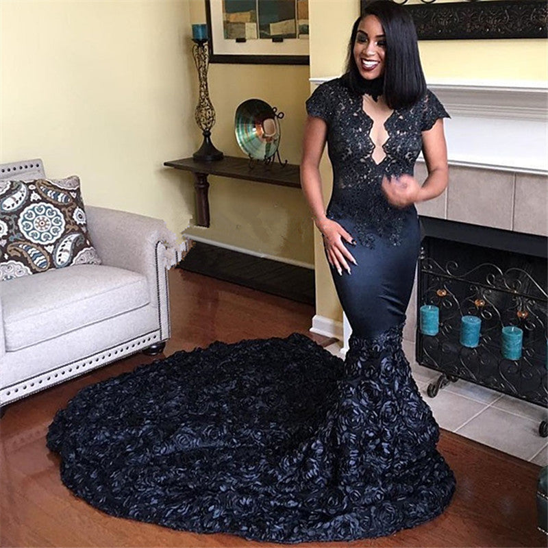 prom dress patterns mermaid Royal Blue Sleeveless Mermaid Prom Dress with Beadings and Sequins