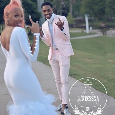 Fashion Pink Slim Fit Prom Men Suit, SU25009