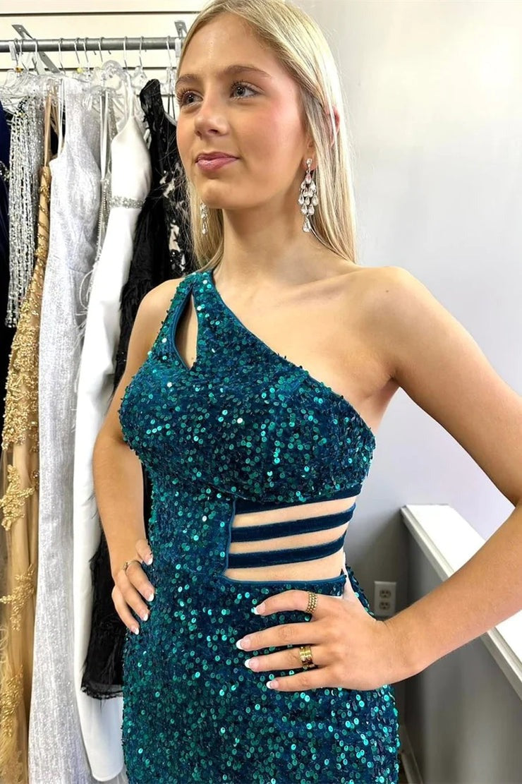 open lace back dress Queendancer Women Sparkly Turquoise Long Prom Dress Mermaid One Shoulder  Satin Evening Dress – queendanceruk