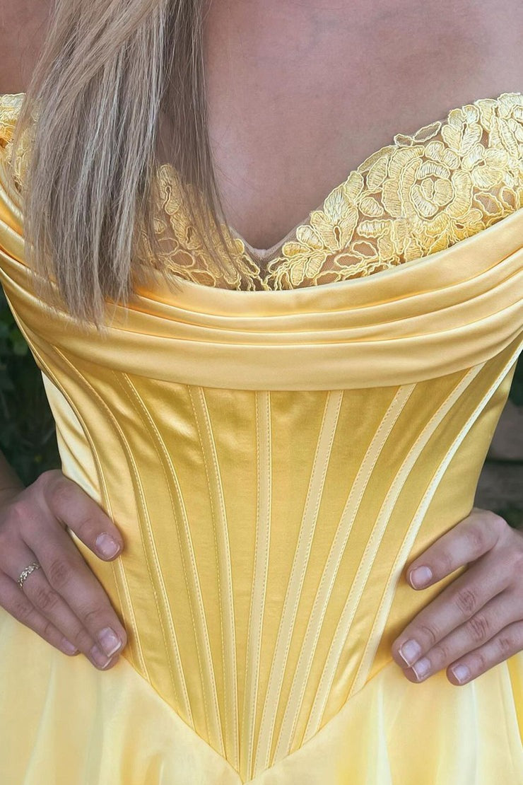 Sweetheart Navy Tiered Chiffon A Line Prom Dresses, PD25001