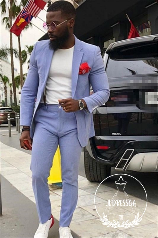 Classy Lavender Slim Fit Men Prom Suits, SU25034