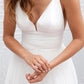 Simple Spaghetti Strap Beach Wedding Dress, WD2305095