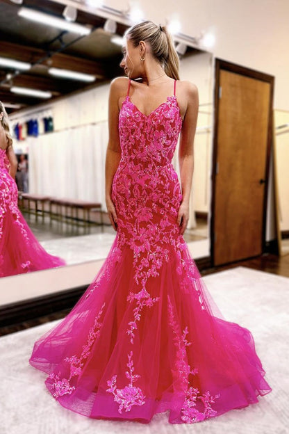 Orange Sequins Mermaid V Neck Long Prom Dresses, PD25242