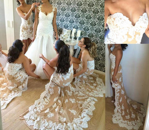 Lace Bridesmaid Dress,Unique Design Bridesmaid Dress,Pretty Bridesmaid Dress,Charming Bridesmaid dress ,PD177