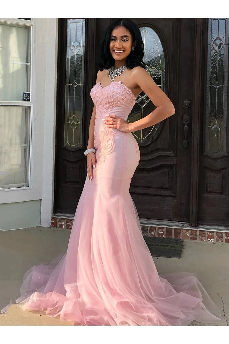 Buy Sweetheart Mermaid Trumpet Long Prom Dress with Appliques - JL20043 | JLDressCA Buy Sweetheart Mermaid Trumpet Long Prom Dress with Appliques - JL20043 | JLDressCA