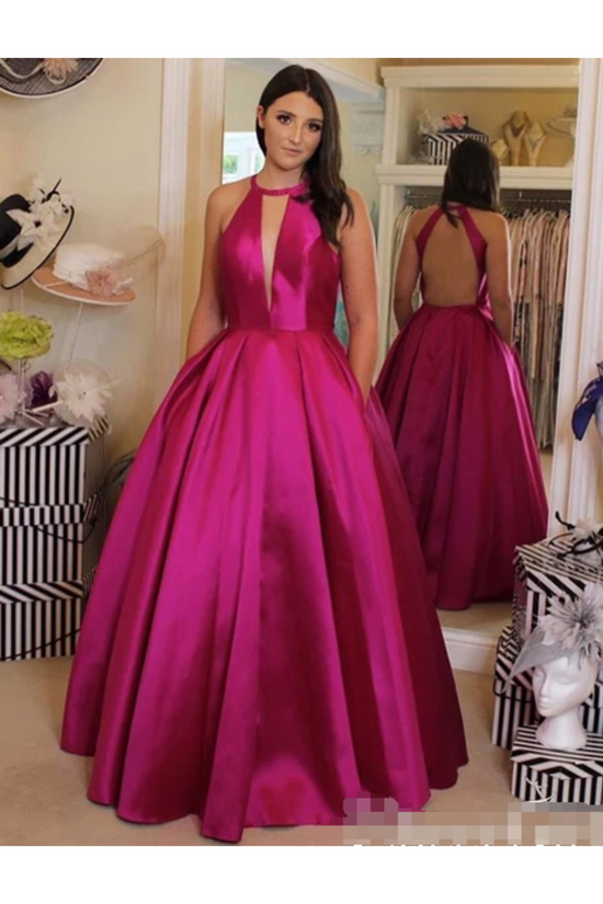 Playful Ball Gown Deep V Neck Sleeveless Satin Mini Party Dress main image 0