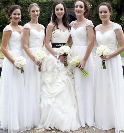 Cap Sleeve Bridesmaid Dress,Long Bridesmaid Dress,Pretty Bridesmaid Dress,Charming Bridesmaid dress ,PD214