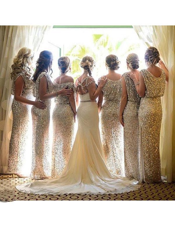 Elegant Bridesmaid Dress,Scoop Bridesmaid Dress,A-line Bridesmaid Dress,Beading Bridesmaid Dress, Long Bridesmaid Dress, PD0024