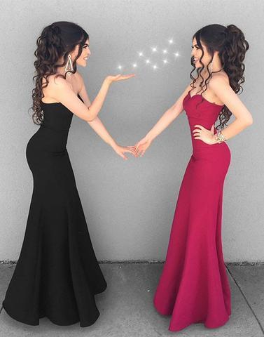 sweetheart mermaid elegant long prom dresses for party, BD5221
