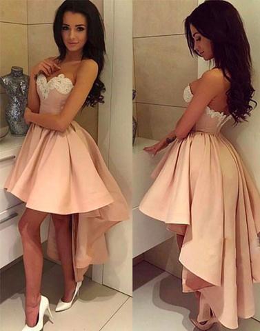 hi-lo homecoming dress, pink homecoming dress, prom dress, sweetheart homecoming dress, homecoming dress, BD3901