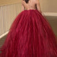 burgundy prom dress, A-line prom dress, long prom dress, open back prom dress, prom dresses, BD12647