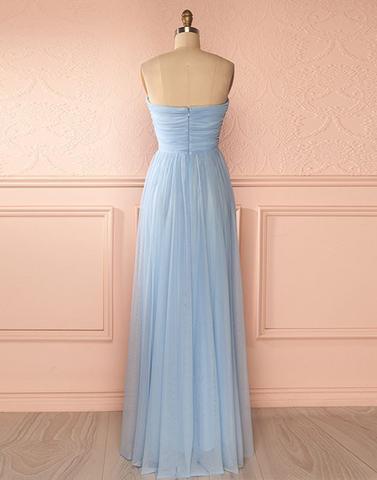 light blue Bridesmaid Dresses,bridesmaid dress,long bridesmaid dress,chiffon bridesmaid dress, PD52658