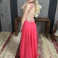 red open back v-neck long sexy prom dress, evening gown, PD45677