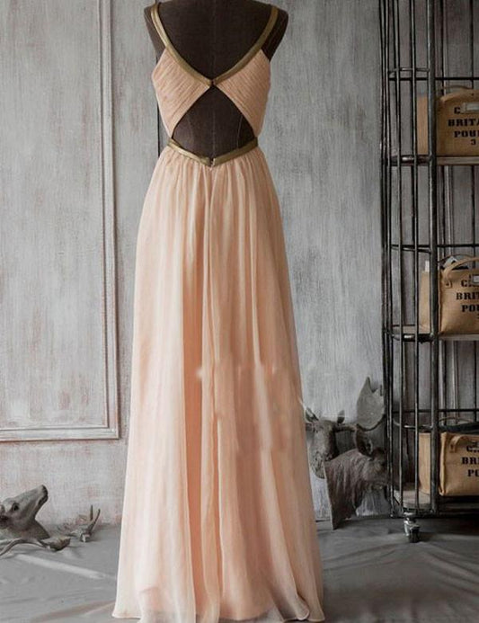 Fashion Bridesmaid Dress,Scoop Neck Bridesmaid Dress,Hole Back Bridesmaid Dress,Sweetheart Bridesmaid Dress, A-line Ruffles Bridesmaid Dress, PD0030