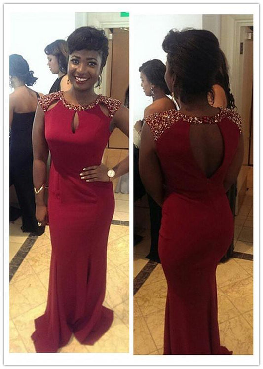 long prom dresses, mermaid prom dress, formal prom dresses, charming evening dress, BD134