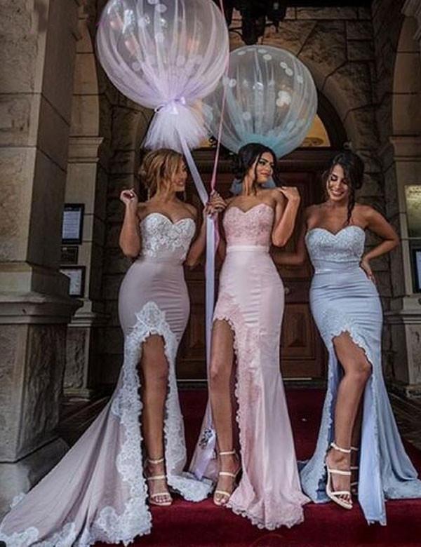Elegant Bridesmaid Dress,Sexy Bridesmaid Dress,Fashion Bridesmaid Dress,Mermaid Bridesmaid Dress,Split Bridesmaid Dress, PD0032