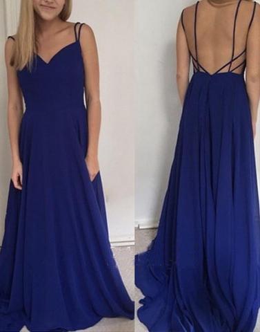 royal blue prom dress, long prom dress, prom dress, simple prom dress, prom dress, BD12636