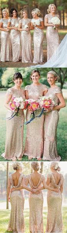 Fashion bridesmaid dress,Scoop bridesmaid dress, Sequin bridesmaid dress ,Floor-length Bridesmaid dress,PD77