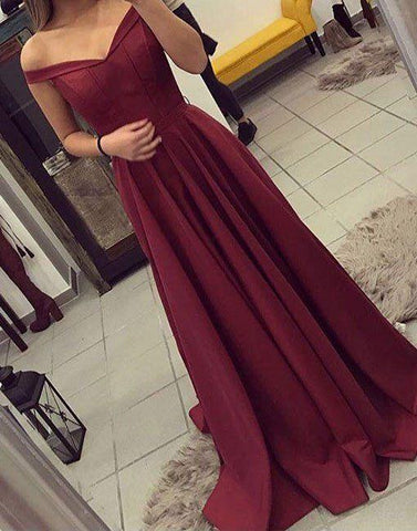 Long prom Dress, evening dress, off shoulder prom dress, elegant evening dress, BD399