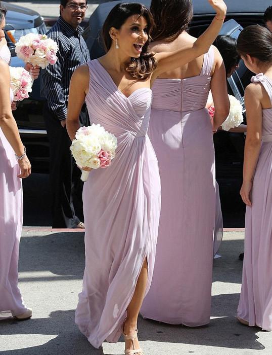 Modern Bridesmaid Dress,One-shoulder Bridesmaid Dress,A-line Bridesmaid Dress,Lavender Bridesmaid Dress,Long Bridesmaid Dress, PD54