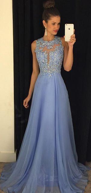 lavender prom dress, long prom dress, o neck prom dress, charming prom dress, formal evening gown, BD69
