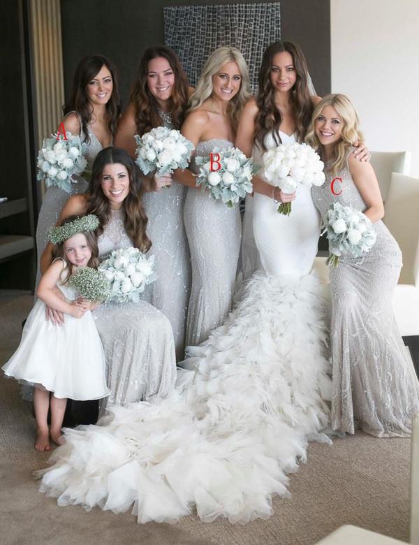 Elegant Sweetheart Mermaid Bridesmaid Dress - JLDressCA