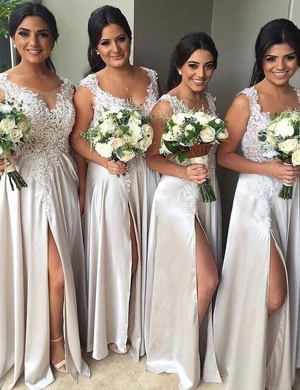 Modern Bridesmaid Dress,Sweetheart Bridesmaid Dress,Scoop Bridesmaid Dress,A-line Bridesmaid Dress,Appliques Bridesmaid Dress, PD59