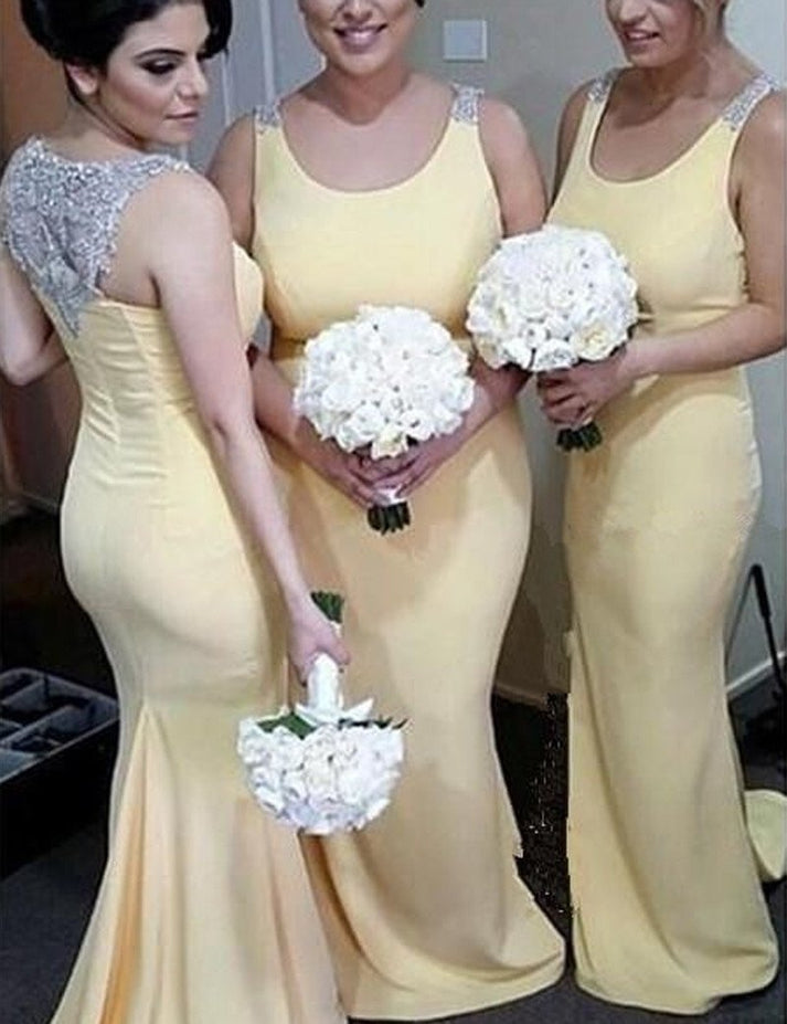 Light Yellow Bridesmaid Dress