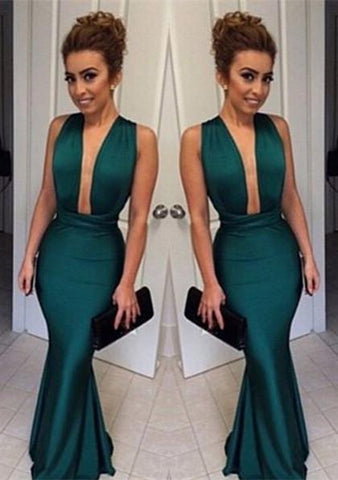 formal sexy teal green mermaid long prom dress, PD0114