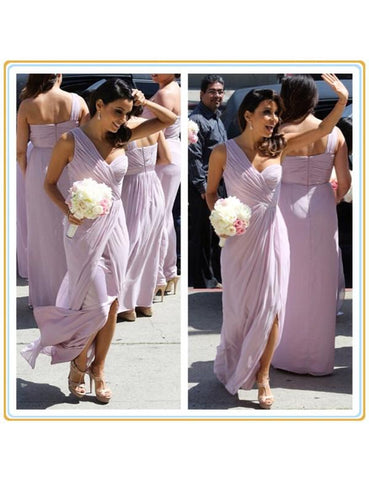Handmade bridesmaid dress,Elegant  bridesmaid dress,One-shoulder  bridesmaid dress ,Knee-length Bridesmaid dress ,PD92