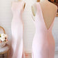 light pink Bridesmaid Dresses,bridesmaid dress,long bridesmaid dress,simple bridesmaid dress, PD52656