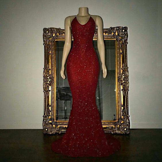 formal evening dress sparkle red sequin long prom dress, BD172702