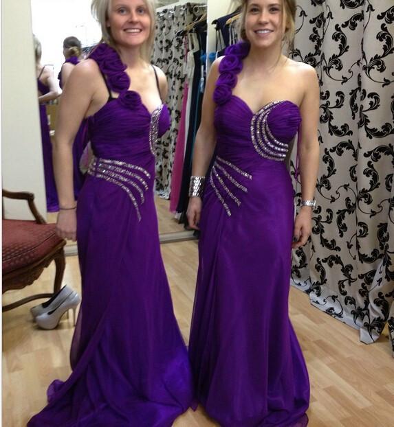 purple Bridesmaid Dresses, Wedding Party Dresses, one shoulder bridesmaid dress, bridesmaid dress, long bridesmaid dress, BD2001
