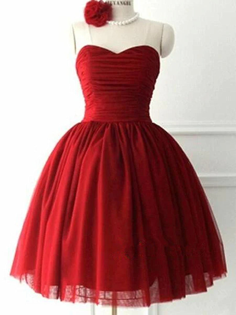 Short Burgundy Bridesmaid Dress, BD2303185