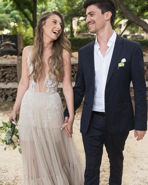 Rustic Long Sleeve Backless Ivory Lace Wedding Dress, WD23022687