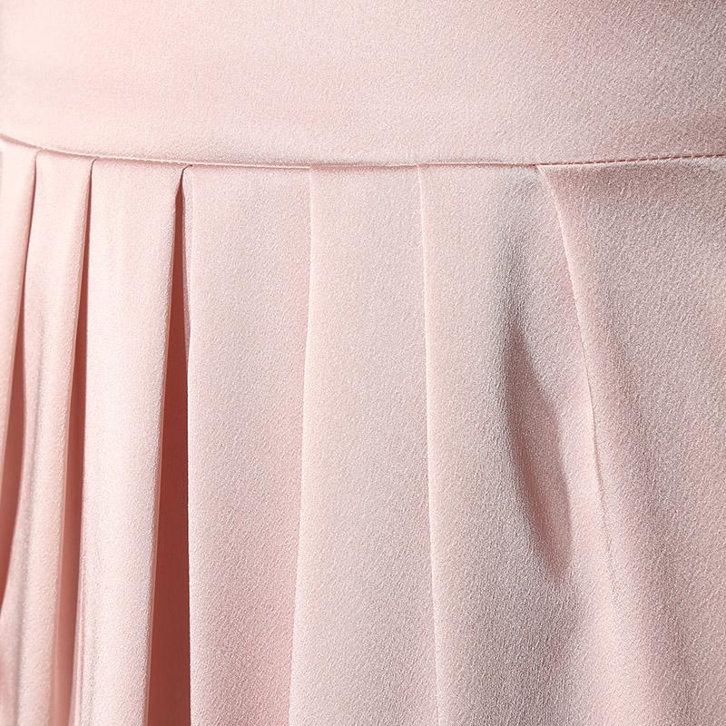 Simple Pink Long Prom Dresses Backless Evening Dresses A-Line Formal Dresses