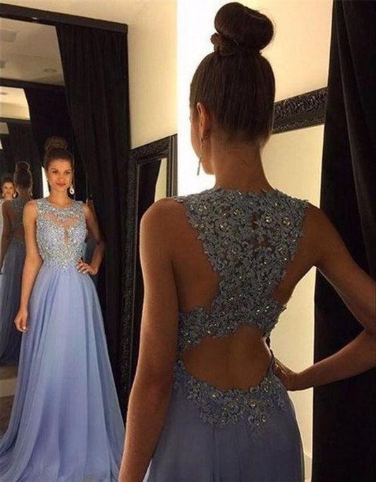 lavender prom dress, long prom dress, o neck prom dress, charming prom dress, formal evening gown, BD69