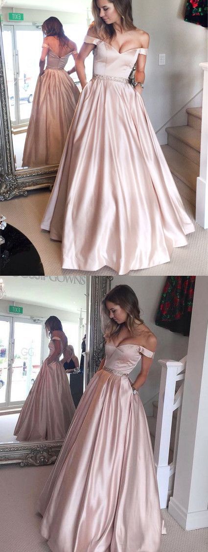 Dusty Rose Off-Shoulder A-Line Prom Dress - Shop Now | JLDressCA Dusty Rose Off-Shoulder A-Line Prom Dress - Shop Now | JLDressCA