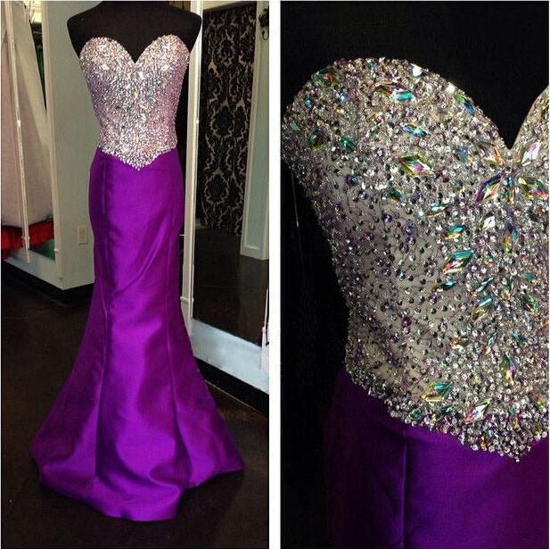 mermaid prom dress, long prom dress, sweetheart prom dress, charming prom dress, new arrive evening dress, BD65