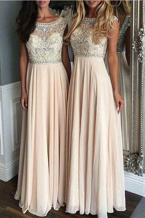 beaded chiffon charming long Bridesmaid Dresses, PD5032